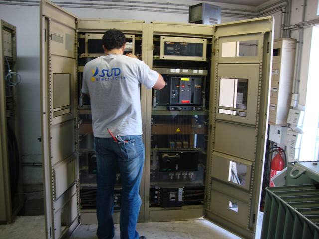 Intervention sur une armoire électrique